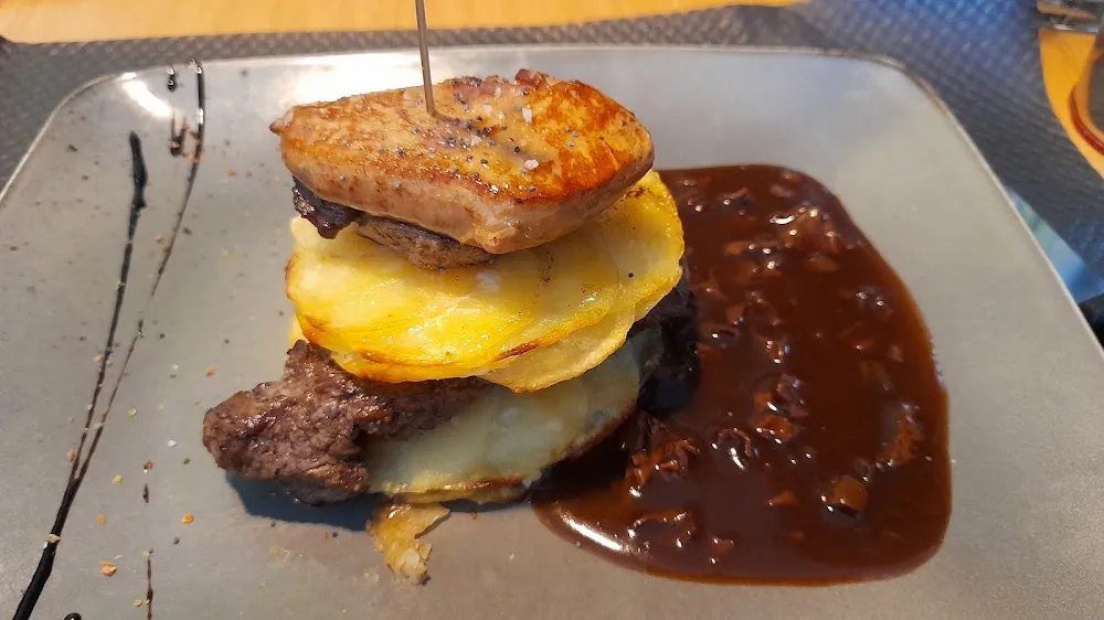 Hamburger de Foie Gras de Bœuf Et de Veau