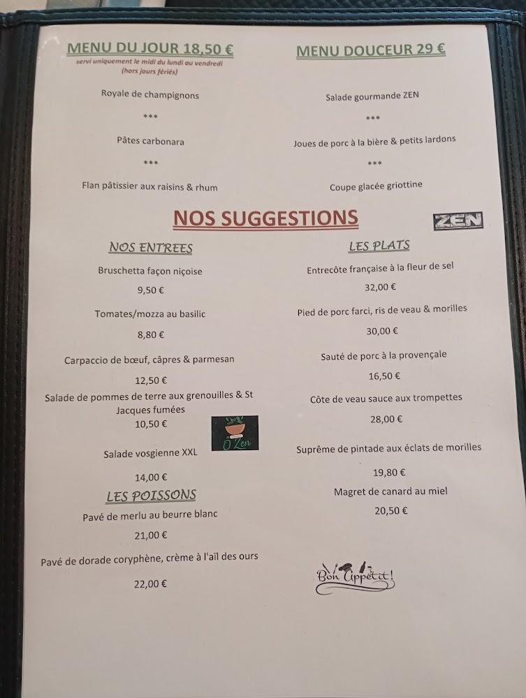 Restaurant Le Zen - Menu Image 2
